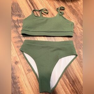 SHEIN Olive Green Bikini Set